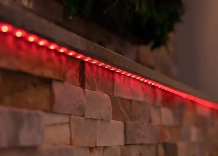 Verlichting, Licht, Loopbrug, Muur, Leisteen